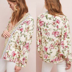 Anthropologie Idalia Floral Jacket Kimono by AKEMI